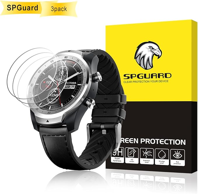 SPGuard Compatible with Ticwatch Pro Smartwatch Tempered