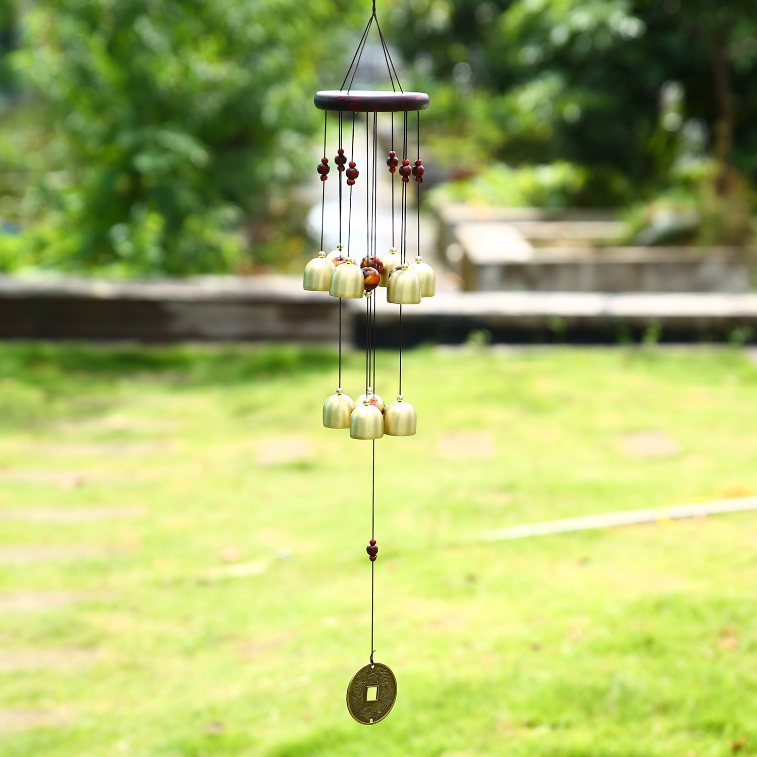 Soledi Wind Chimes Creative Retro Copper 10 Bells