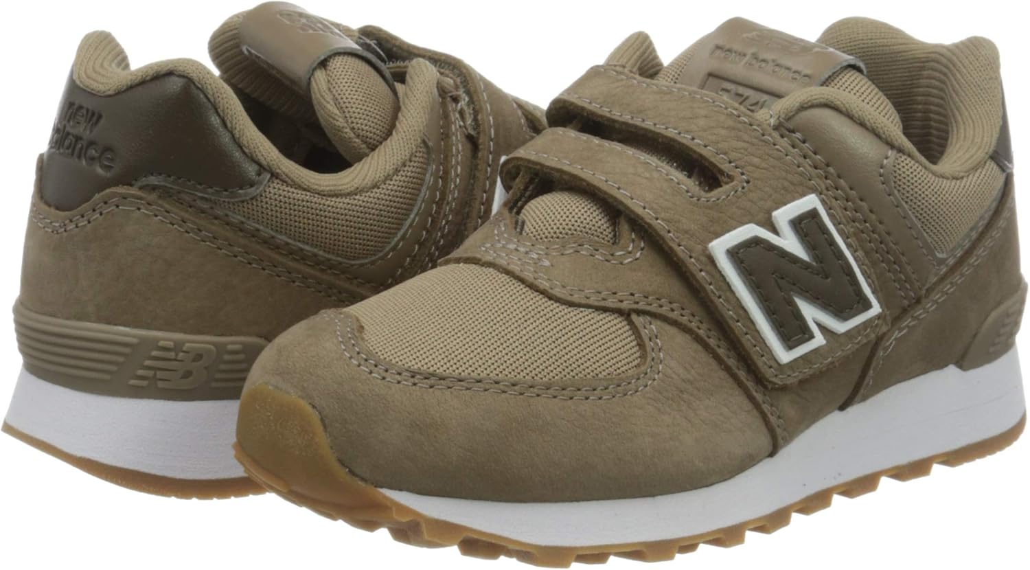 Amazon Co Jp ニューバランス Yv574prb ブラウン キッズ 5 シューズ バッグ