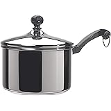 Farberware Classic Stainless Steel 2-Quart Covered Saucepan, Silver
