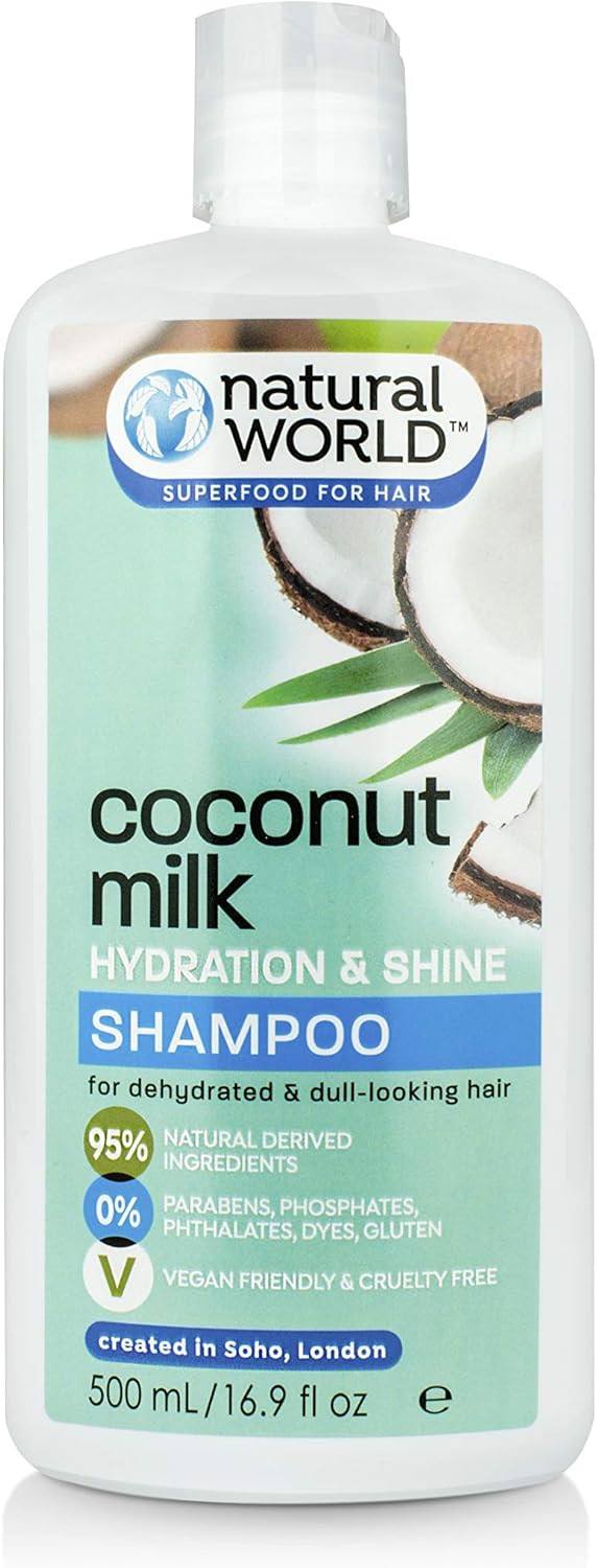 Natural World Coconut Water Hydration and Shine Hair Shampoo 500 ml