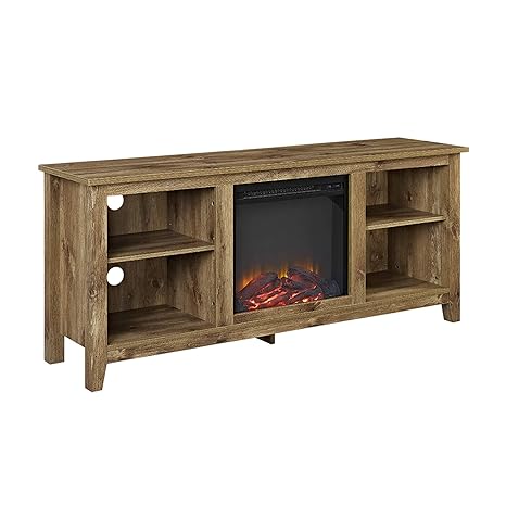 We Furniture 58 Traditional Rustic Country Fireplace Tv Stand