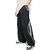 Y2k Wide Leg Sweatpants Parachute Cargo Pants Vintage Oversized Baggy Joggers Streetwear Pants