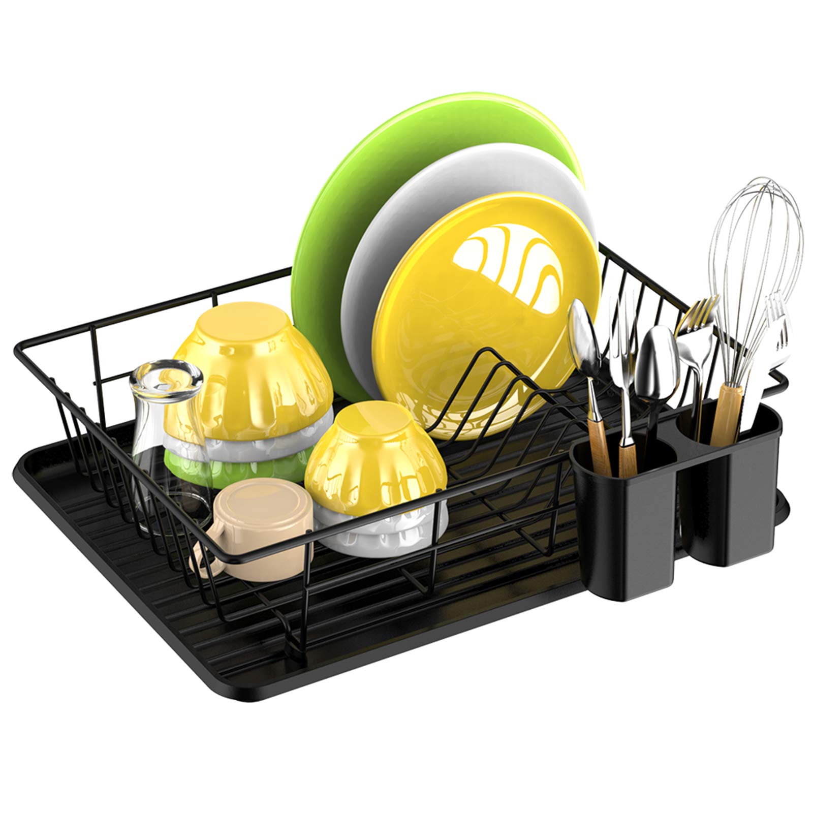 Buy Dish Drying Rack, iSPECLE Dish Rack with Utensil Holder, Dish