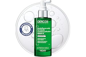 Vichy Dandruff Shampoo Conditioner, OR Scalp Serum, Itch Relief for Normal-Dry Hair, Dercos Shampoo & Serum for Men & Women. 