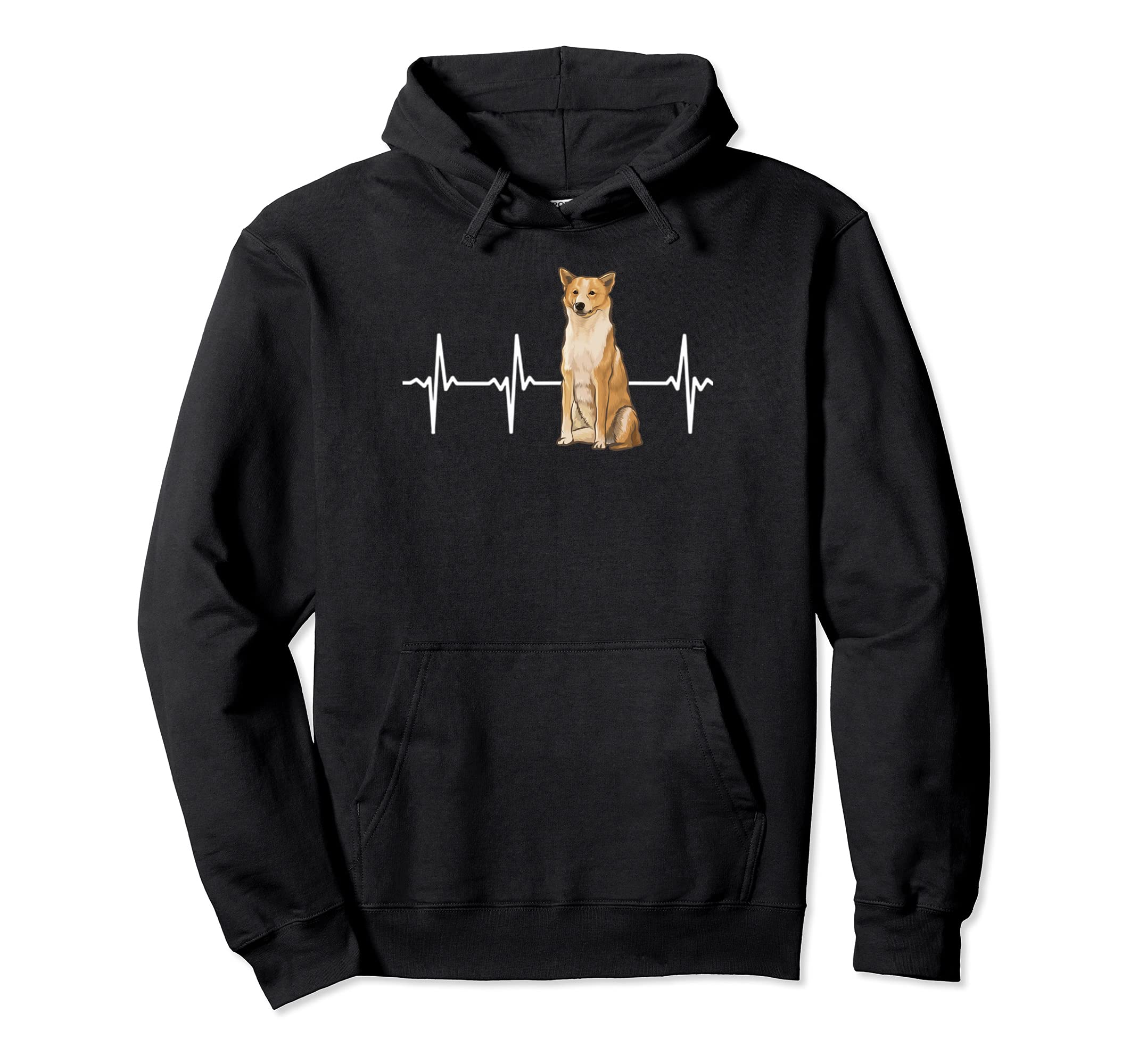 Canaan Dog Heartbeat Dog Lover Pullover Hoodie