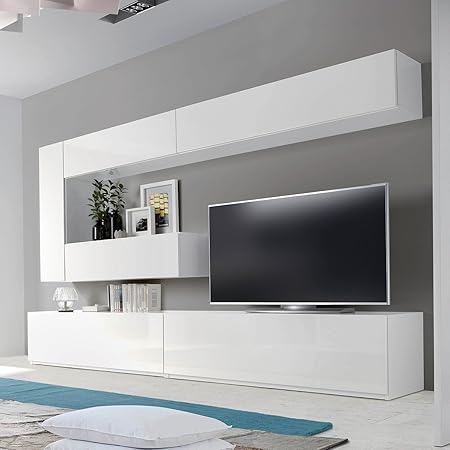 AC Design Furniture TV-Tisch Monika, B: 180 x T:44 x H: 55 cm, Furnier, Braun