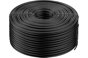 Pawfly 500 ft. 1/4" Drip Irrigation Tubing, Black Distribution Tubing for Drip Irrigation System, Polyethylene Drip Line, Dri