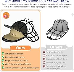 LONGD Baseball Cap Washer Cage - Sturdy Frame
