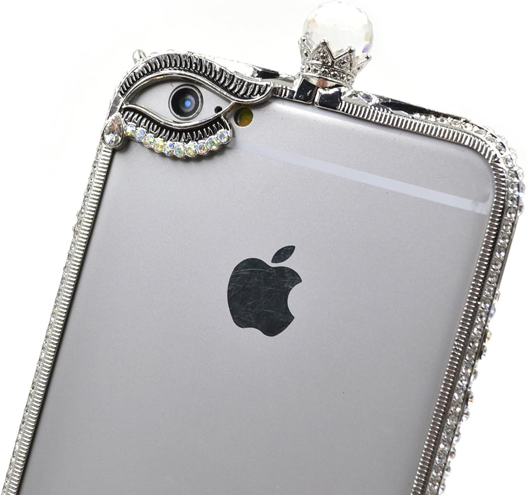 iphone 6s plus Case glitter Prime iphone 6s plus phone case Gsung Case cover faceplate crystals diamond sparkle jeweled design case (W Silve-5.5)