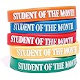 Silicone Wristband Assortments, Academic Wristbands for Kids, 25/pkg