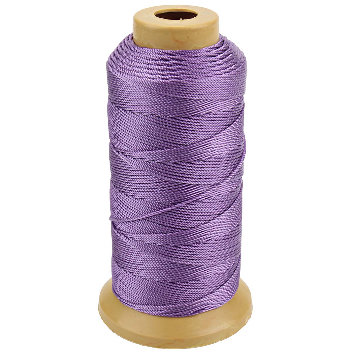 McFanBe 656 Feet Twisted Nylon Line Twine String Cord for Gardening Marking DIY Projects Crafting Masonry (1mm-656 feet, Purple)