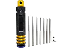 HOPLEX Panel Line Scriber Model Chisel with 0.1/0.2/0.4/0.6/0.8/1.0/2.0mm Blade Resin Carved Scribe line Modeling Scriber