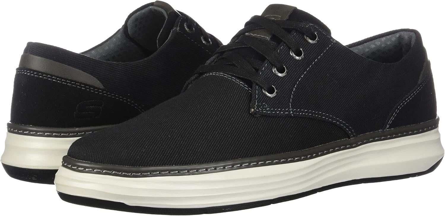skechers men's moreno canvas oxford