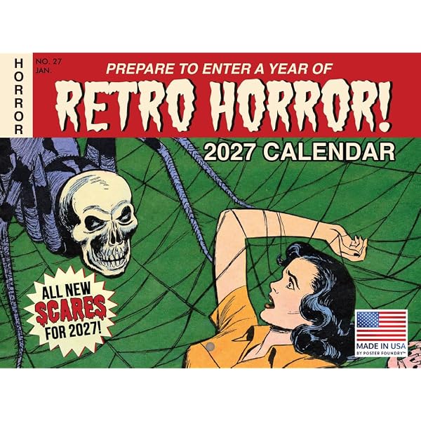 Amazon.com: Classic Horror Movies 2025 Wall Calendar