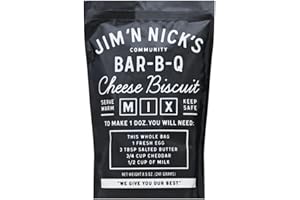 JIM N NICK'S BAR-B-Q Jim N Nicks World Famous Cheese Biscuits Mix - 8.5 Oz. - A Simple Biscuit Mix for Amazing Cheese Biscuits - Makes 1 Dozen Biscuits