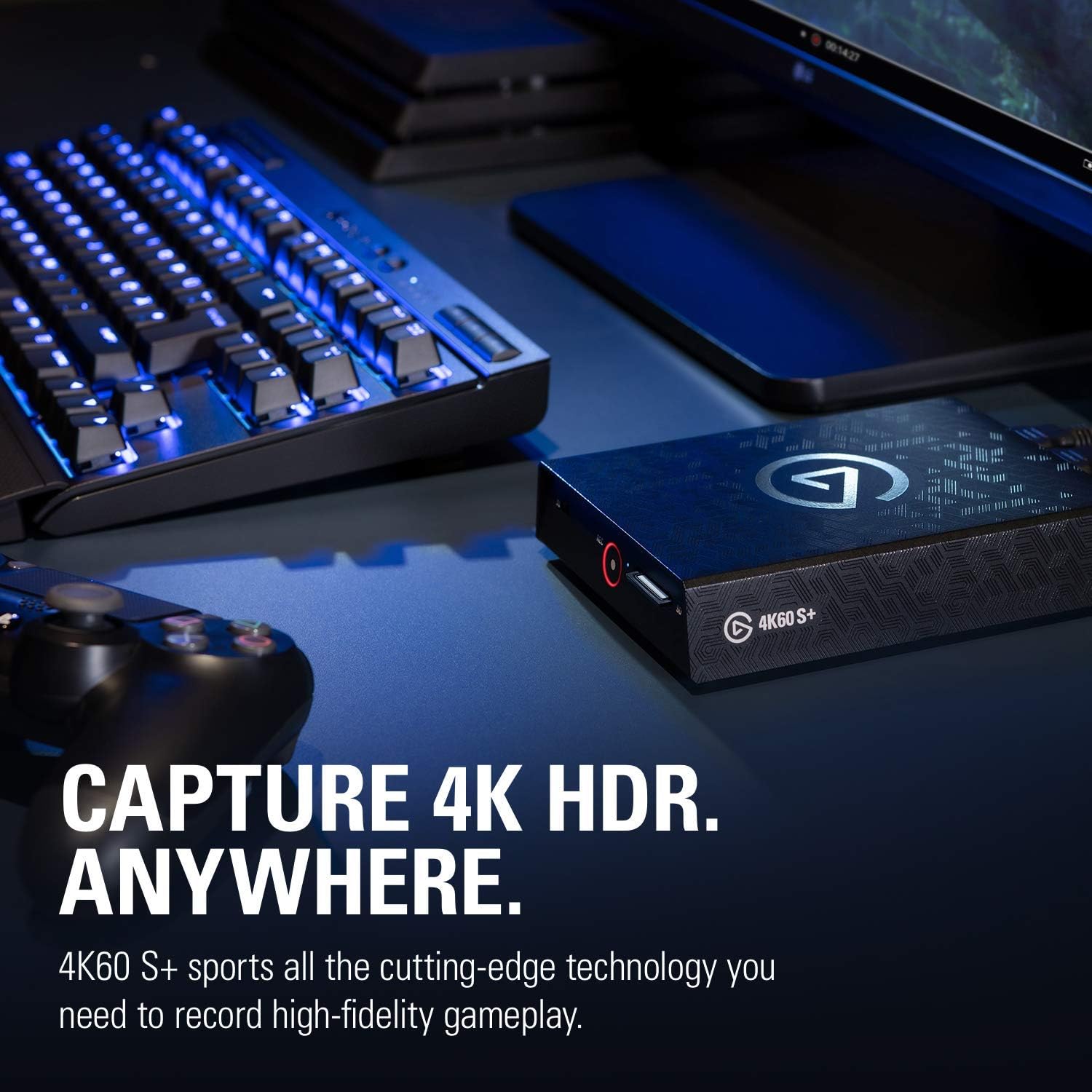 Elgato Game Capture 4K60 S+ 4K60 HDR10 Capture with Standalone Sd Card Recording, Zero-Lag Passthrough: Computers & Accessories