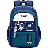 Boys Backpack Astronaut Sports Kids Backpack Space Schoolbag for Girls&Boys Elementary Student Bookbag