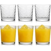 Whiskey Glasses-Premium 13 OZ Rocks Glass - Old Fashioned Whiskey Glass Set of 6 - Glassware for Bourbon - Terra Juice glass