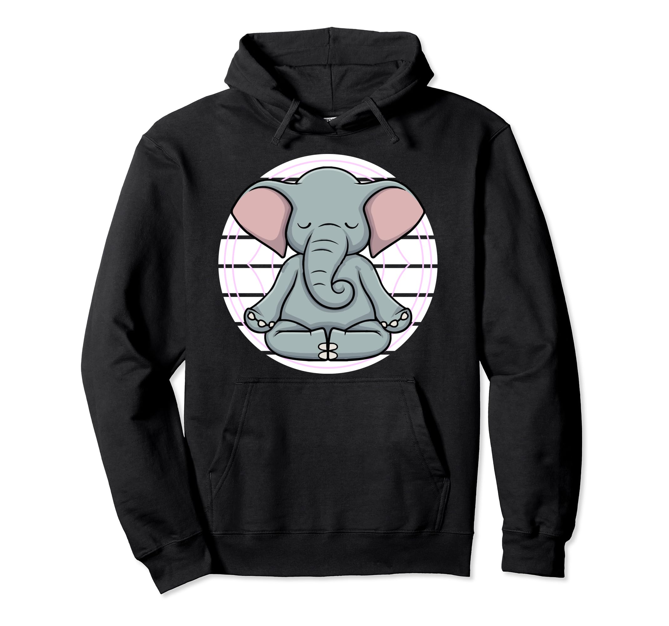 Meditation Yoga nidra Elephant meditating zen Chakra Namaste Pullover Hoodie