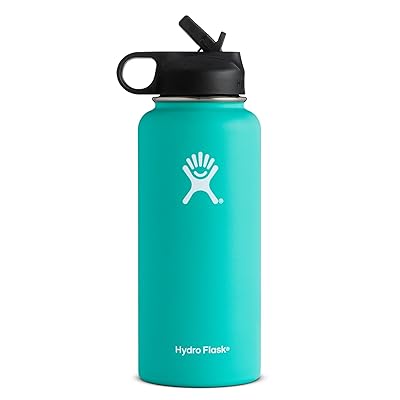 With Straw Lid 32 Oz Teal Hydro Flask Hydro Flask 32 Oz Wide Mouth