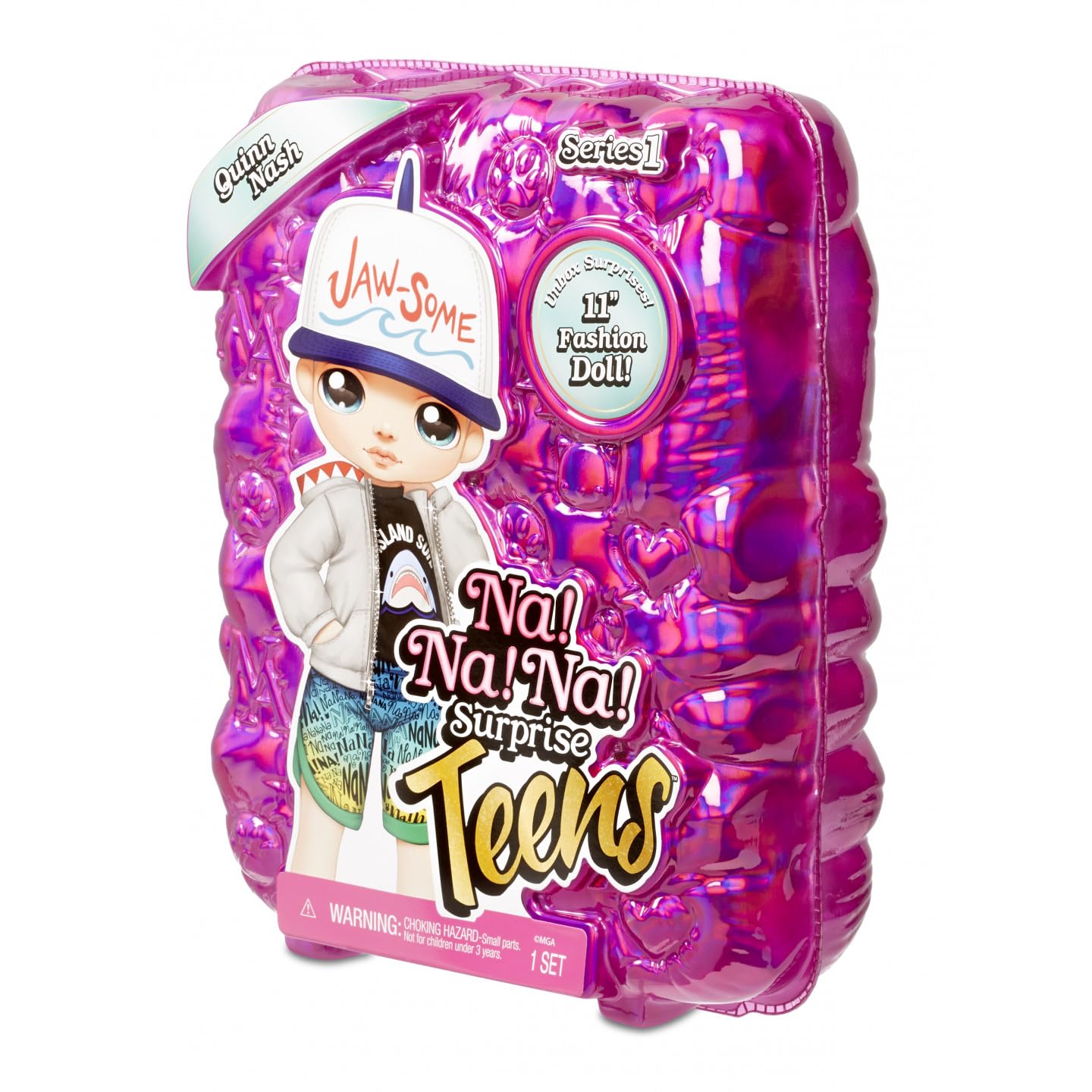 Na Na Na Surprise Teens Fashion Doll, QUINN NASH. Collectible Large Soft Fashion Doll with Luxury Outfits And Deluxe Accessories. Teens Series 1. Perfect Gifts For Boys And Girls Age 5+.