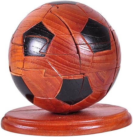 wooden soccer ball puzzle