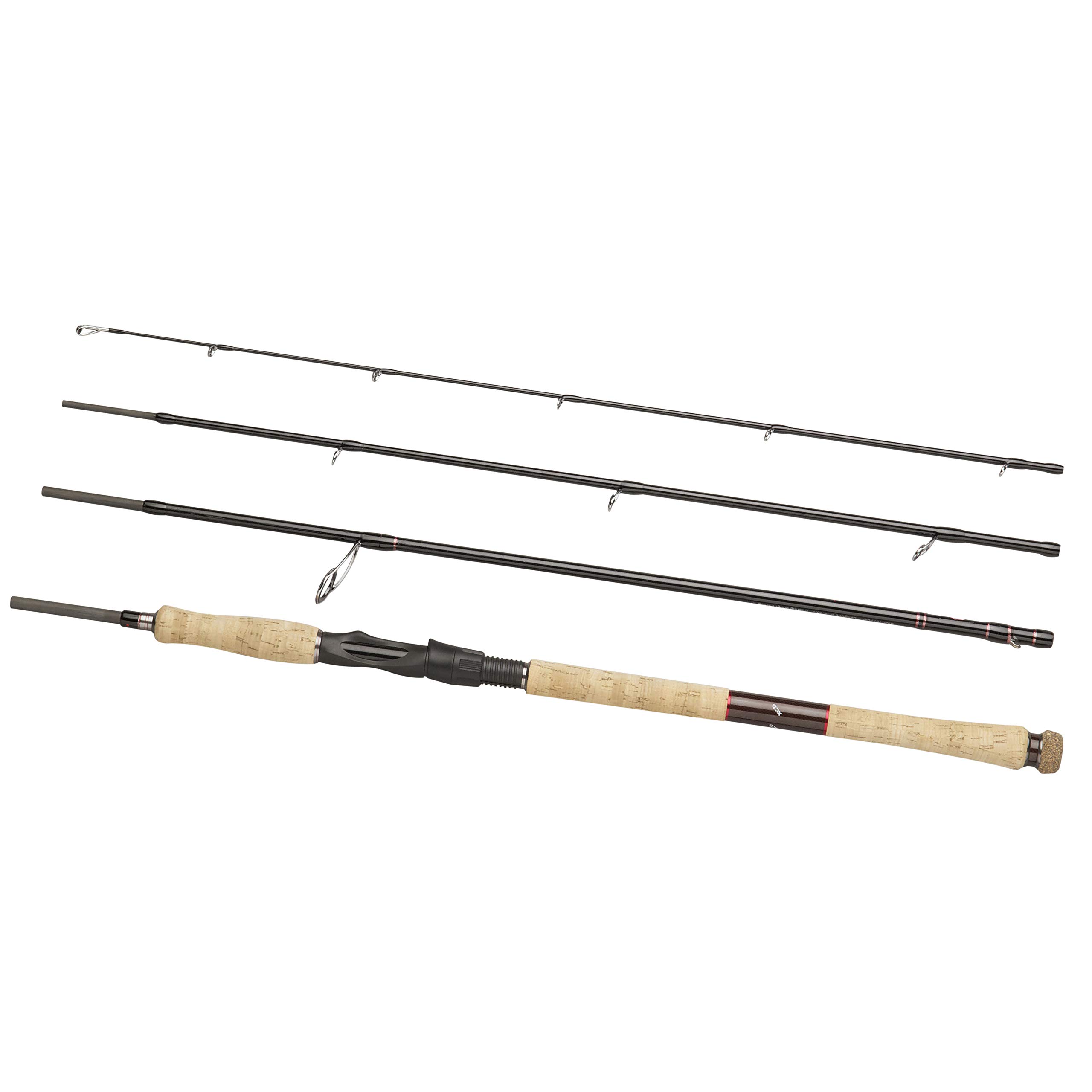 Berkley Pulse Xcd 4-Piece Spin Travel Rod - Black, 9 Ft/19/49 G