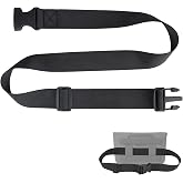 Fevbcnrj Nylon Strap with Buckle Compatible with Yeti Sidekick SideClick, 1.18" x 39.37" Adjustable Quick Release Buckle Strap, Attach to Dry Gear Case for Wear, Ideal for Outdoor Activities, Black