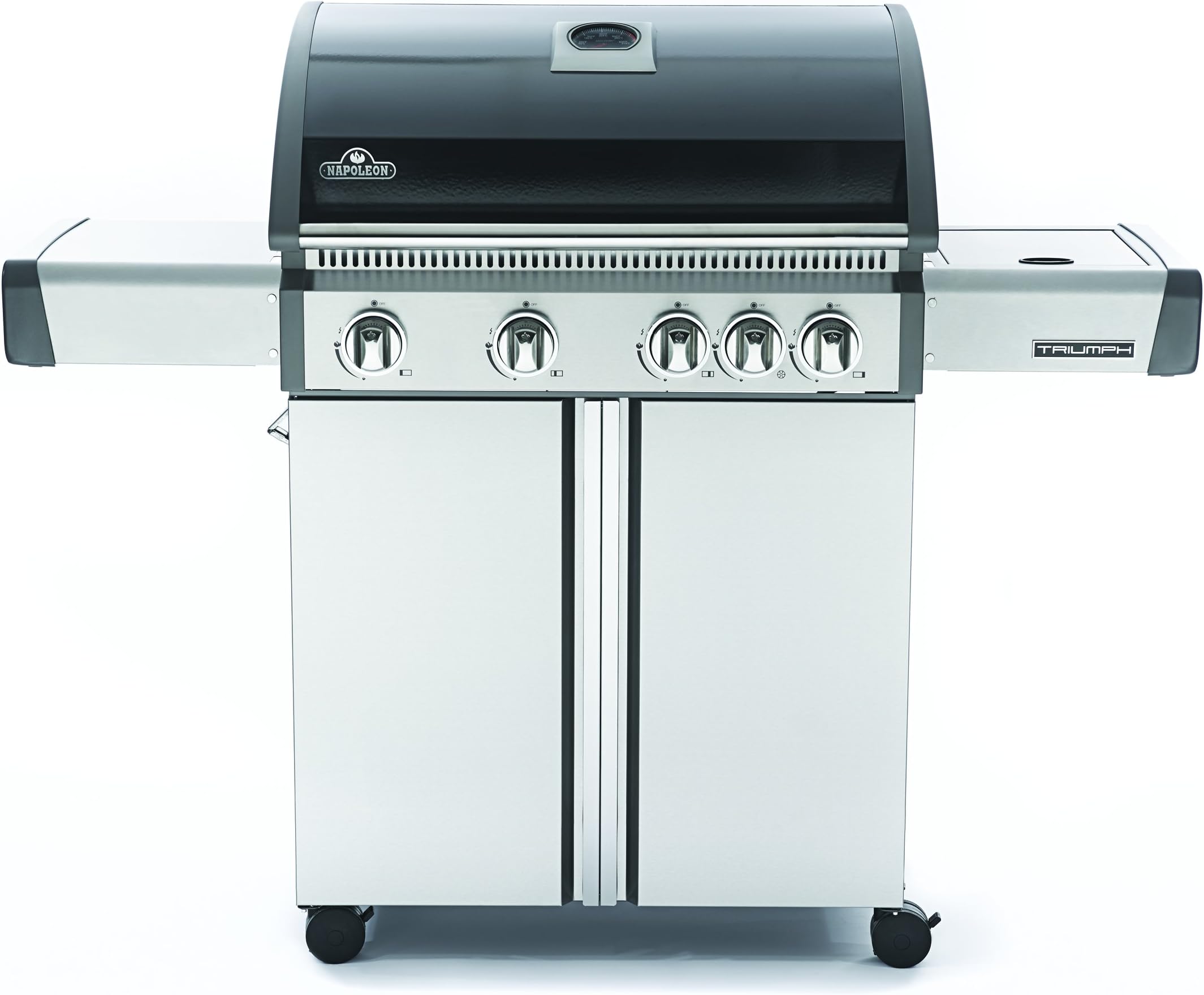 Napoleon T495SBPK Triumph Propane Grill with 4 Burners, Black and Stainless Steel