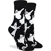 Good Luck Sock Women's Halloween Ghost Socks, Adult, Shoe Size 5-9