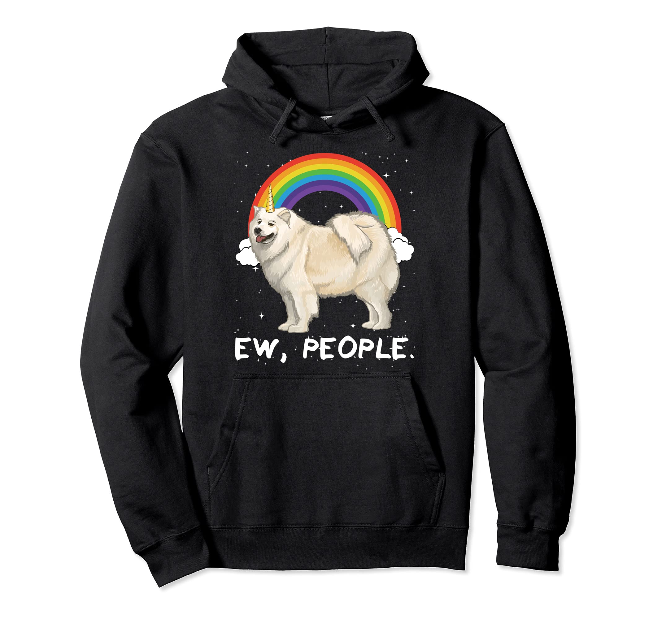 Rainbow Samoyed Ew People Unicorn Dog Pullover Hoodie