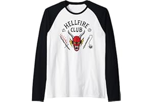 Stranger Things 4 Hellfire Club Logo Raglan Baseball Tee