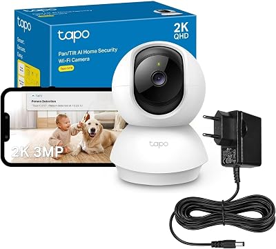 2K Camera Interieur WiFi 360° Intelligente Connectée,C210