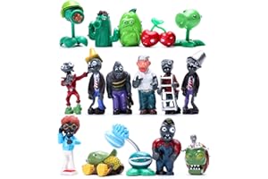 Maikerry 16Pcs Plants vs Zombies Figures PVZ Figurines Cupcake Figures Decorative Toys