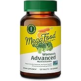 MegaFood Women's Advanced Multivitamin for Women - Doctor-Formulated With Iron, Choline, Vitamin D, Vitamin C & Zinc - Brain Health - Immune Support - Non-GMO - Vegetarian - 120 Tabs (60 Servings)