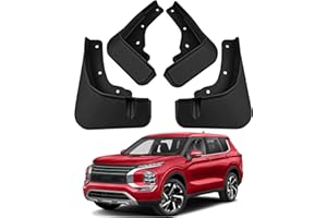 JLBMMLY Mud Flaps Compatible with 2025 Mitsubishi Outlander Accessories 2022-2024 All Weather Fender Guard Mudguards Sediment Protection No Need to Drill Holes