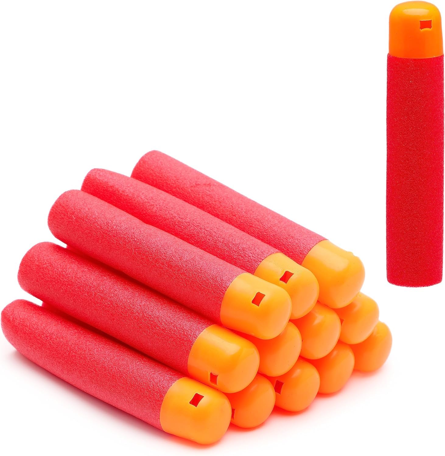 Toyland® - Pack of 12-9.5cm Large Refill Foam Darts - Dart Gun Accessory Packs