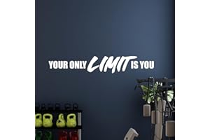 White Motivational Wall Stickers, Gym Decals, Inspirational Decor, Home Gym Art, Workout Motivational Art, Fitness Sports Vin