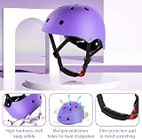 WayEee Kids Helmet and Pads Set Purple 3-10 Years Adjustable Safety Gear view 3