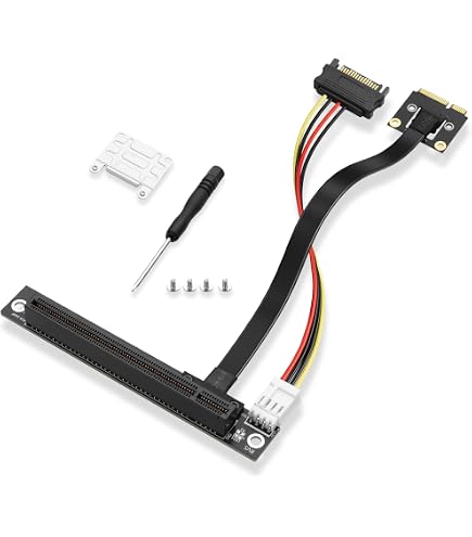 Cablecc Adaptateur PCI-Express Vers PCI Riser Card - X1 X4 X8 X16 Compatible Windows