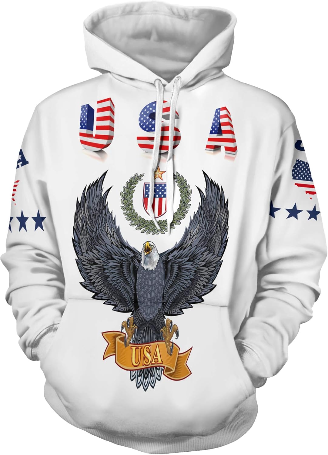 Unisex 3D Print National Flag Pattern Hoodies Mens Long Sleeve Sweatshirts: Clothing