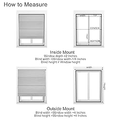BERISSA Roman Shades for Interior Windows, Room