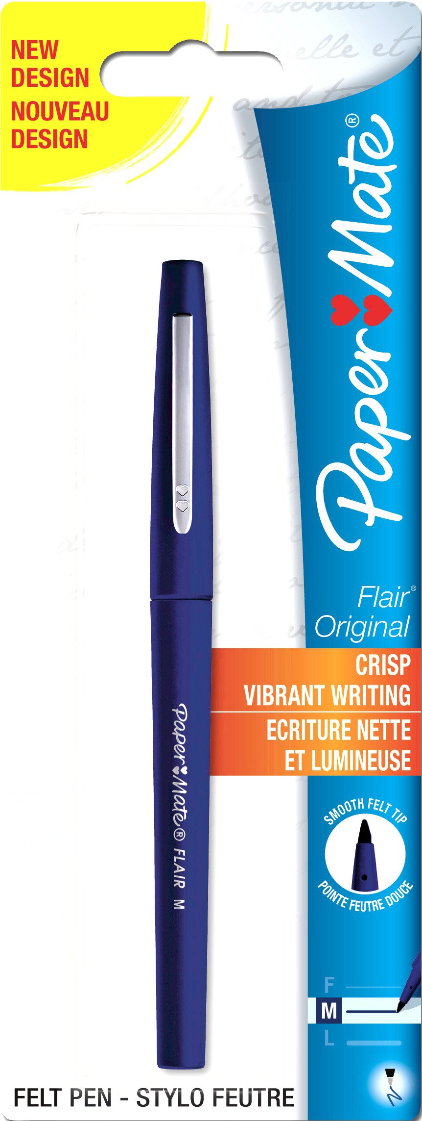 Paper Mate Flair Original Fibre Tip Pen Medium 1.0mm - Blue