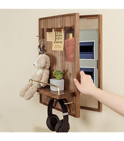 Electric Meter Box Modern Hide Meter Electric Meter Box Decorative Painting,Push And Pull Left,Hide Meter Electric Meter Box Decorative Painting - Wall Mounted Electrical Panel Cover,C,35X45CM(Christm - View #10