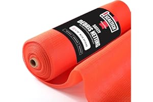SEALTECH Heavy Duty Safety Debris Netting Rolls - Fire Retardant,1/16" Mesh roll, for Scaffold Enclosure, Visibility Barrier, for Construction & Agricultural Use. (Orange-5.5 ft X 150 ft)