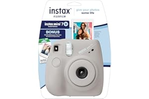 FujiFilm Instax Mini 7+ Gray Bundle (10 Film Pack)