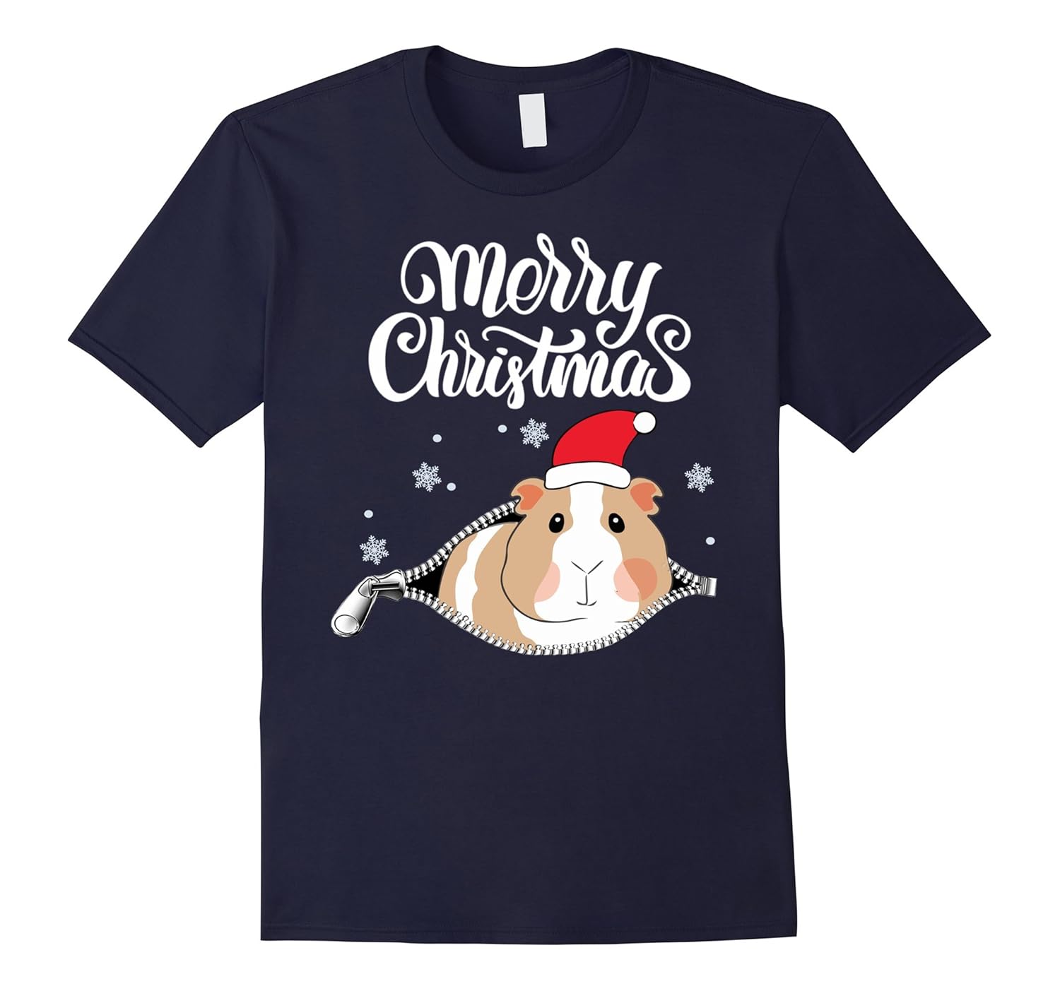 Guinea pig Santa Merry Christmas 2018 Gift T-shirt-ANZ