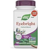 Nature's Way Eyebright Premium Blend, Herbal Blend Supplement, 100 ct | 694 mg Eyebright Blend per 2-Capsule Serving Featuring Eyebright, Raspberry Leaf, and Cayenne Fruit, Non-GMO Project Verified