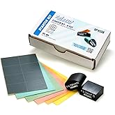 Tolecut Starter Kit - 8-Cut, PSA Sanding Sheets for Nibs, Runs and Imperfections, SP9738, K800 - K3000, 6 Sheets + 2 Toleblocks